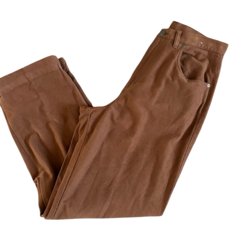 Jones New York Sport Vintage Brown High-Waisted Pants Size 10 - Picture 4 of 8